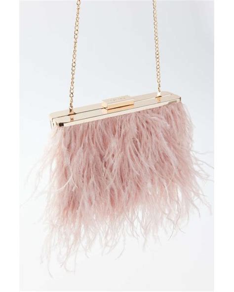 Shop ESTELLE Pink Feather Bag – Olga Berg